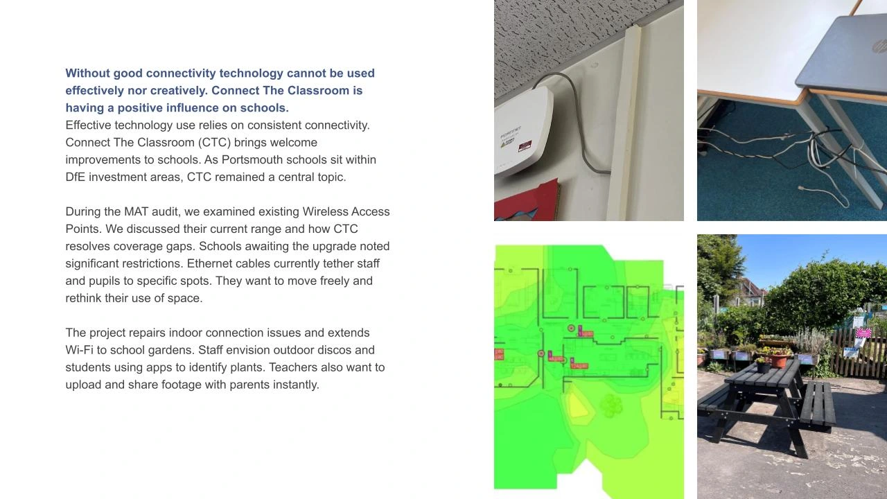 Contextual report presentation slice